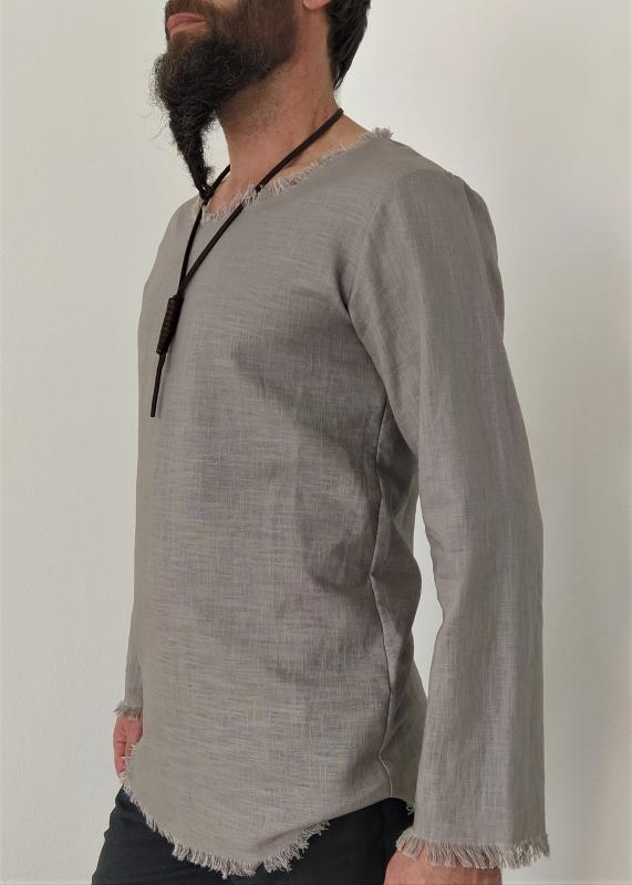 Ľanová košeľa Trhan M - šedá