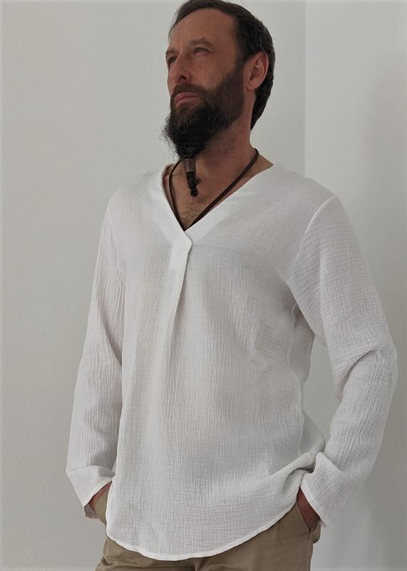 Bavlnená košeľa Sveták - L biela